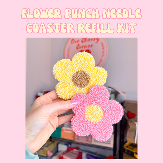 Flower Coaster Punch Needle Refill Kit