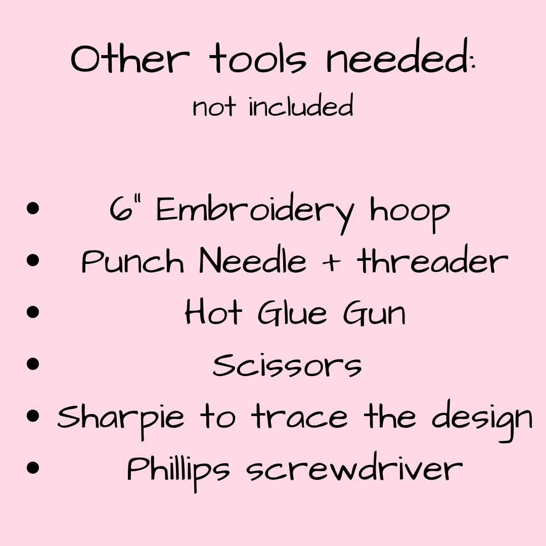 Ornaments/Car Coasters Punch Needle Refill Kit
