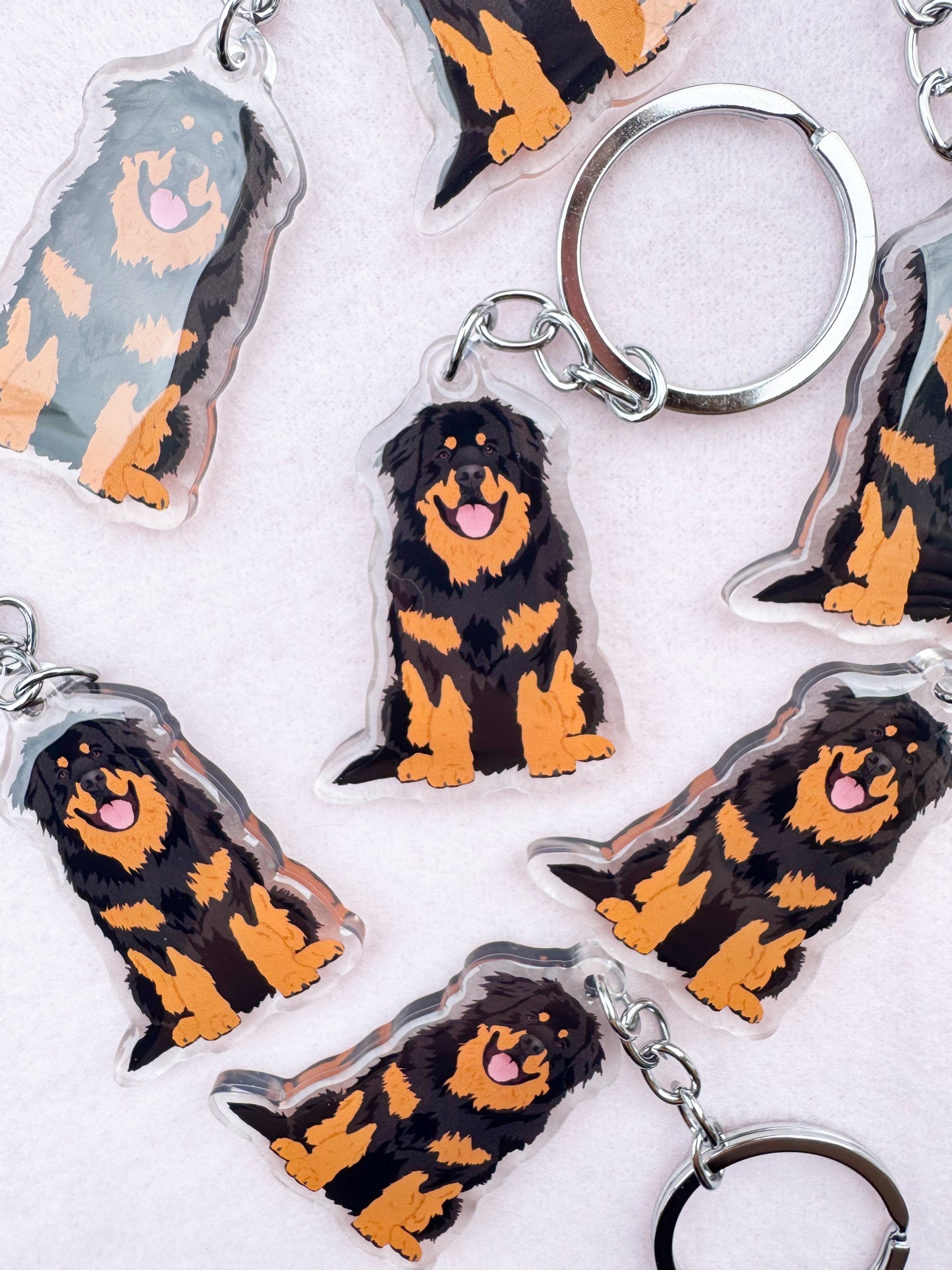 Tibetan Mastiff Keychain