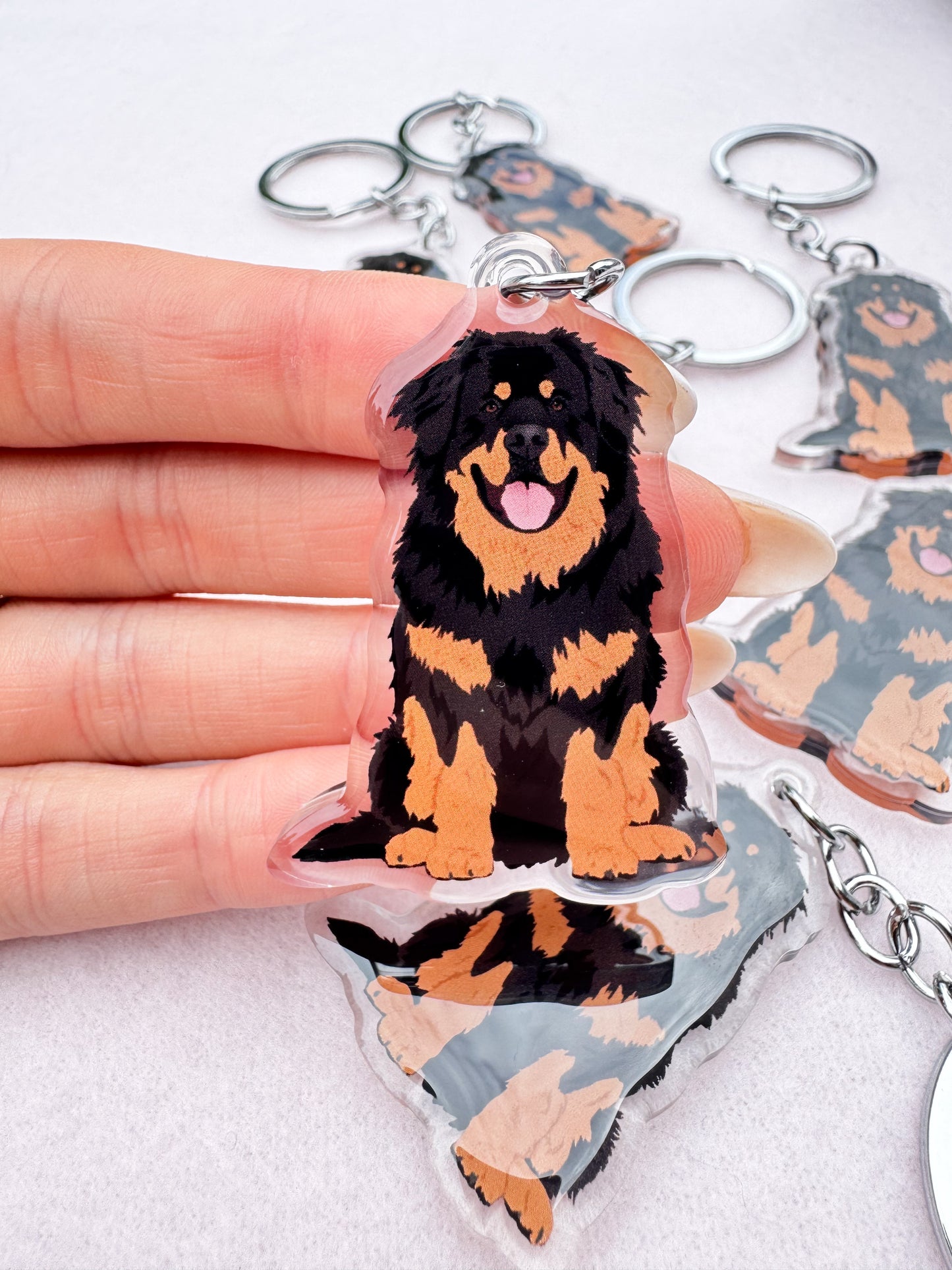 Tibetan Mastiff Keychain