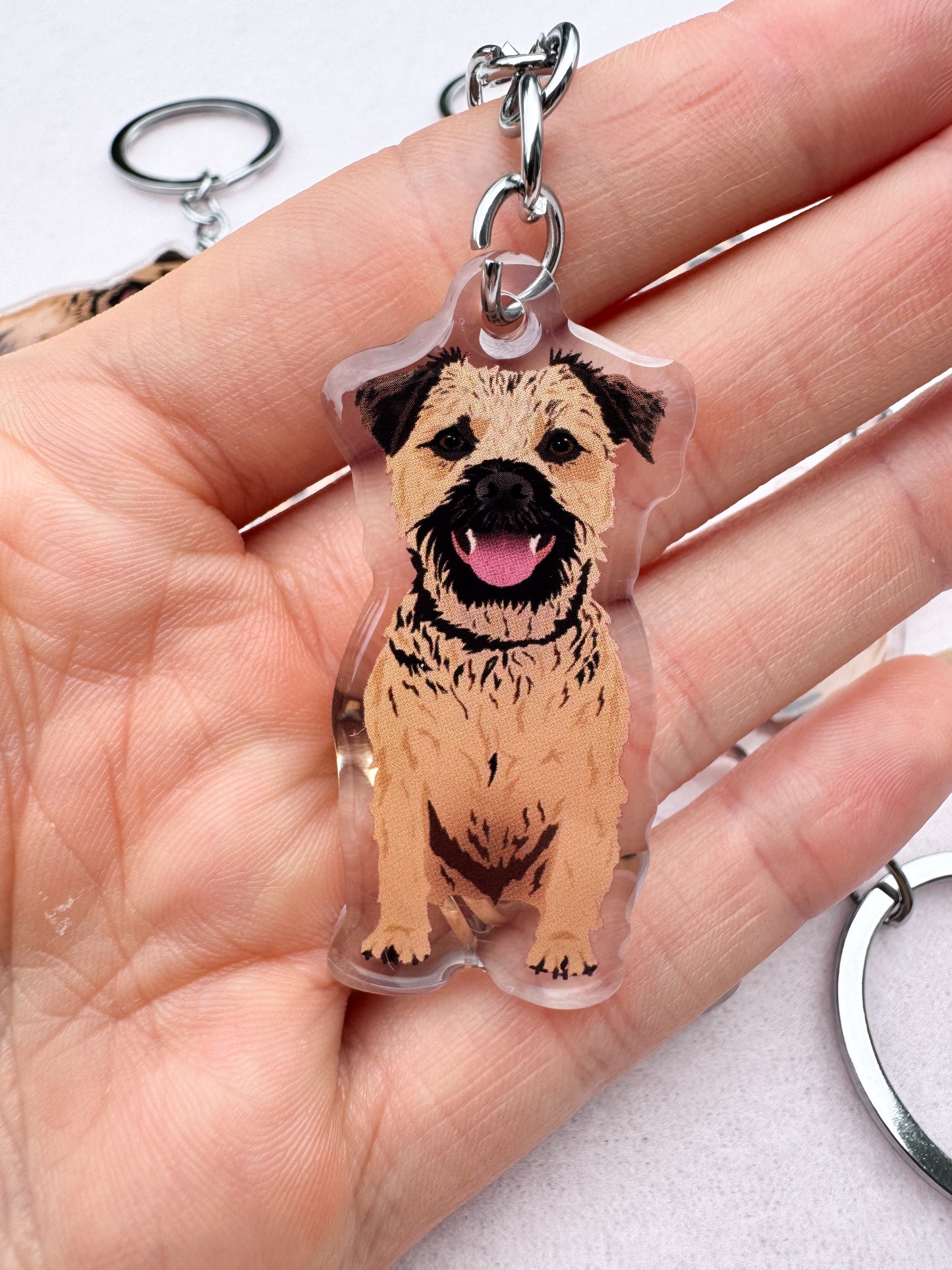 Border Terrier Keychain