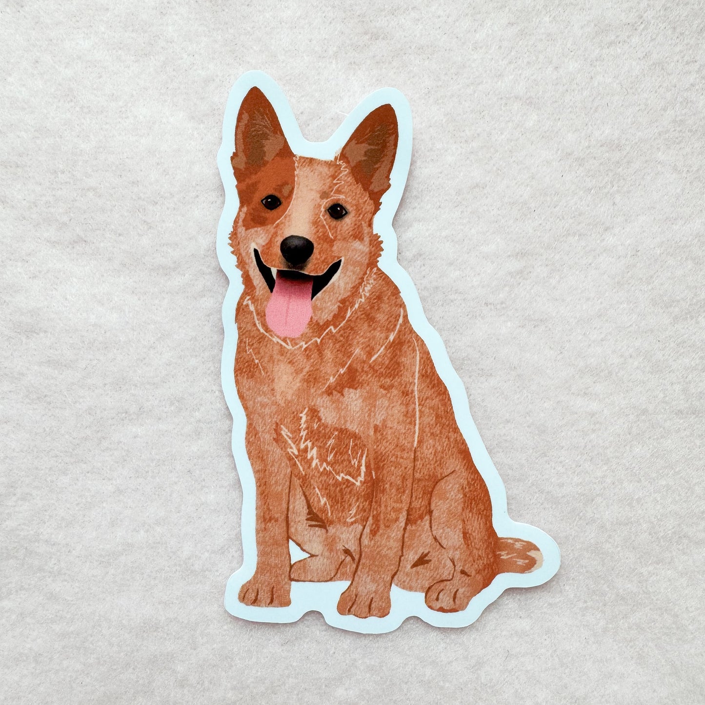 Heeler (red), Cattle dog (red) Sticker