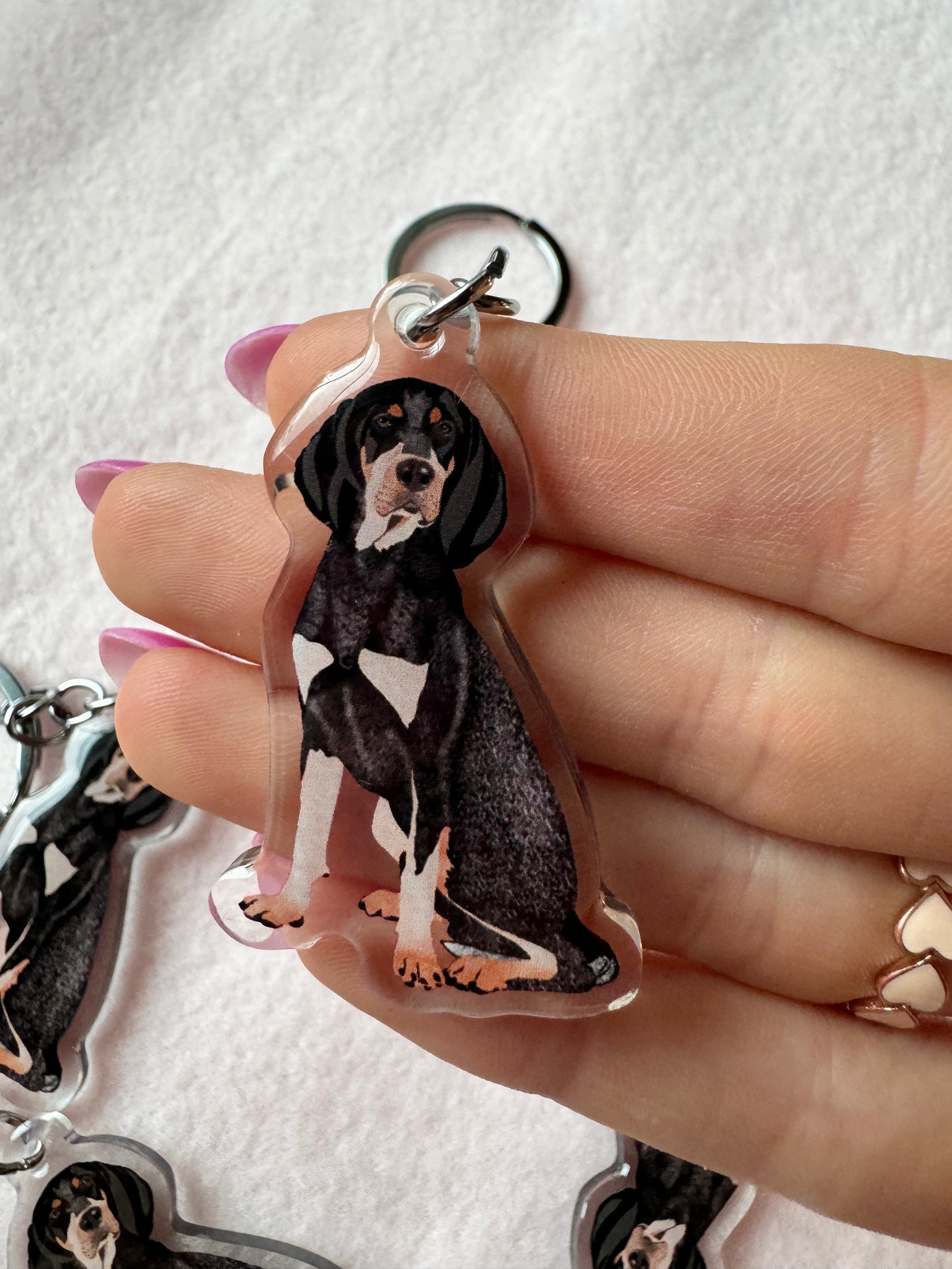 Bluetick Coonhound Keychain