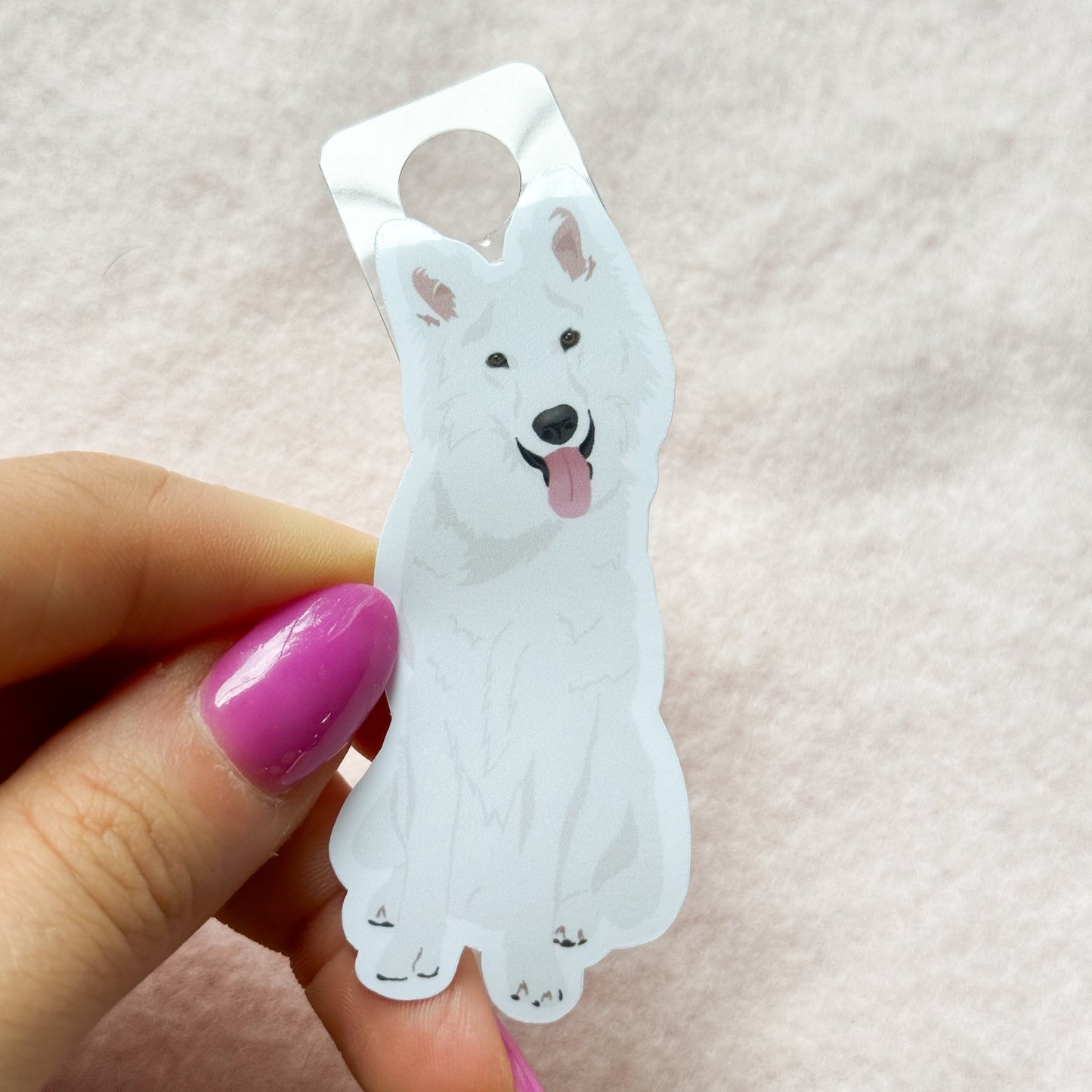German Shepherd (white), Swiss Shepherd, Husky (white) Sticker