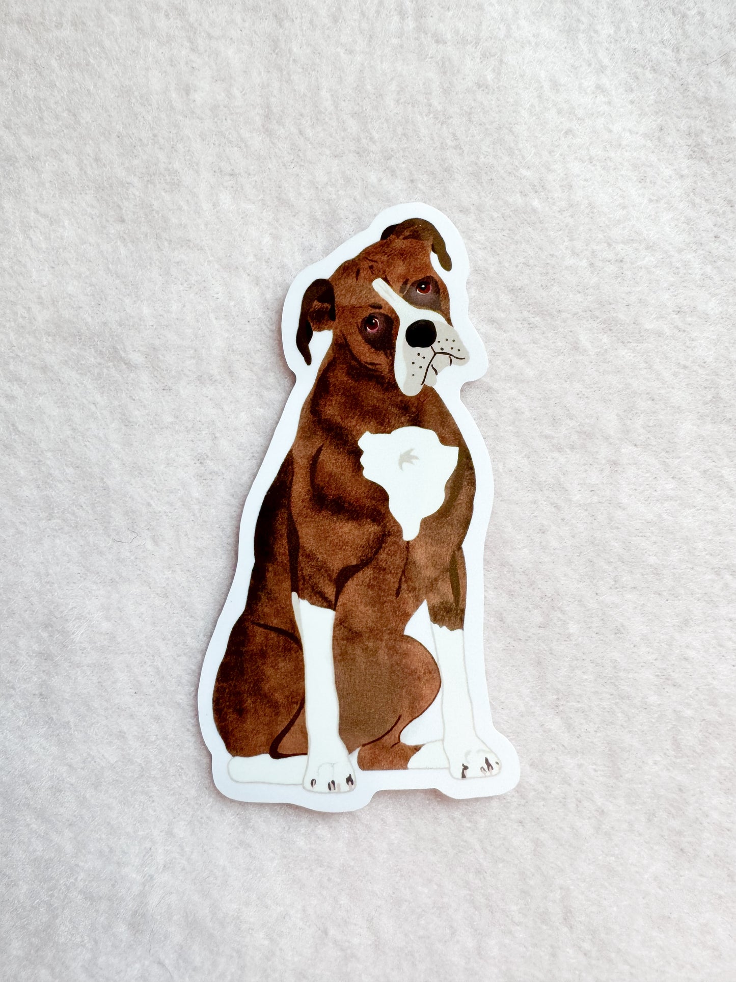 Boxer (flashy brindle) Sticker
