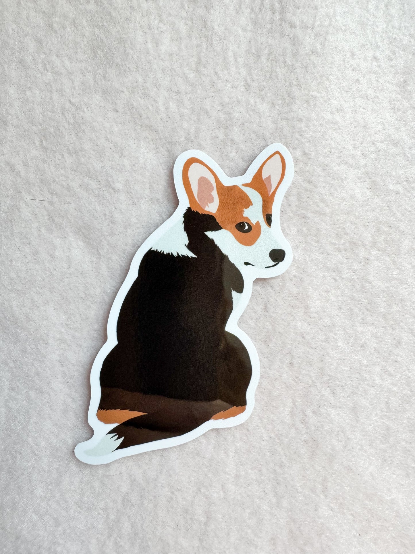 Corgi (tricolor) Sticker