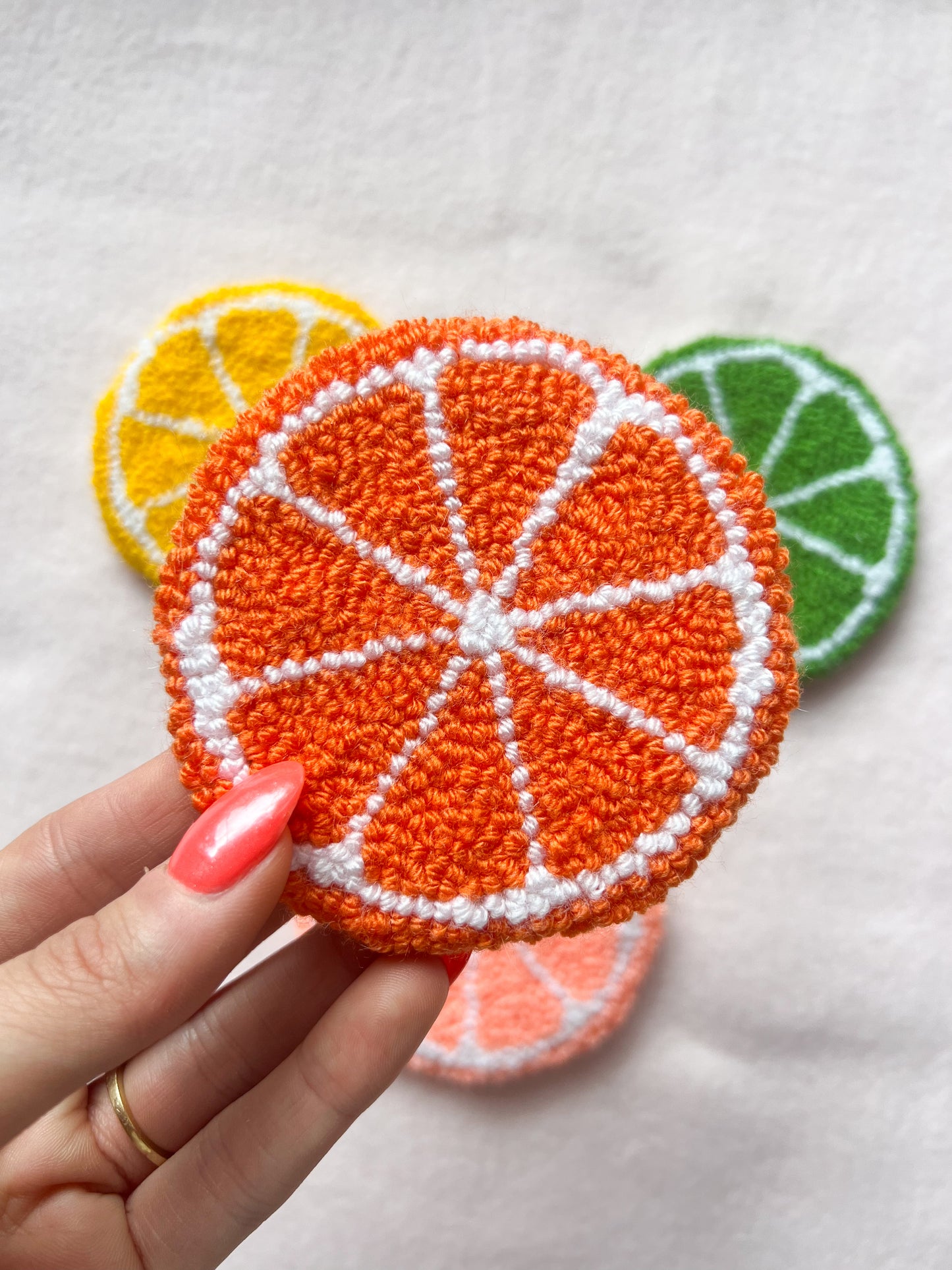 Citrus Coaster Beginner Punch Needle Kit