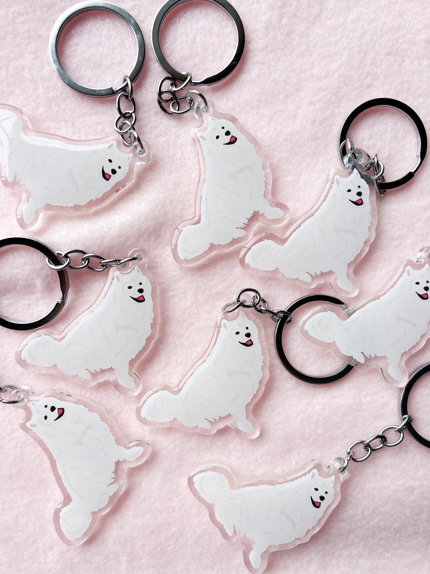 Samoyed Keychain