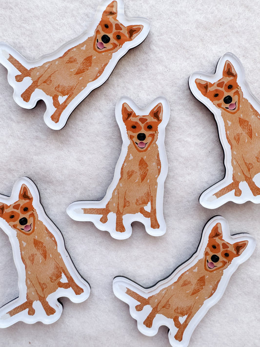 Heeler (red), Cattle dog (red) Magnet