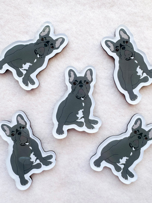 Frenchie (gray) Magnet
