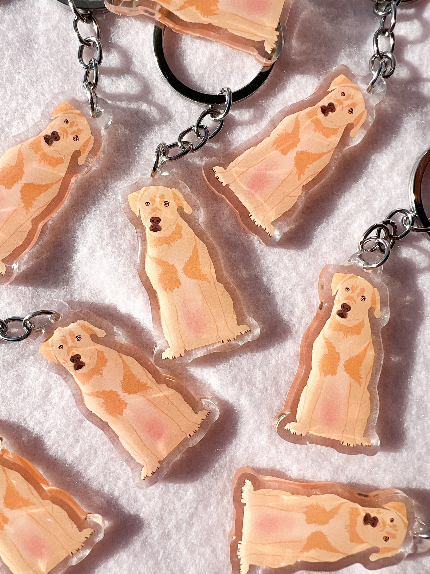 Labrador Retriever (yellow) Keychain