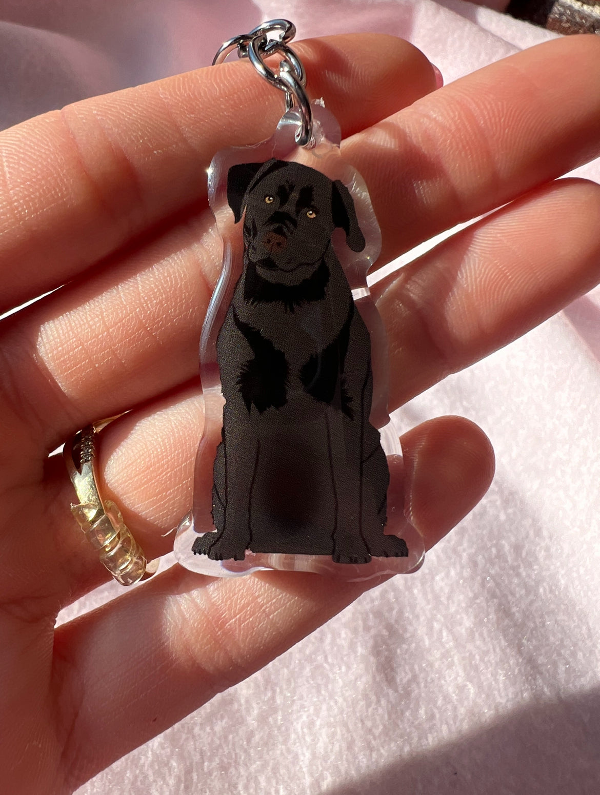 Labrador Retriever (black) Keychain