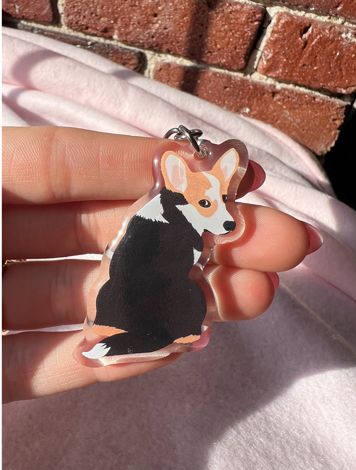 Corgi (tri-color) Keychain