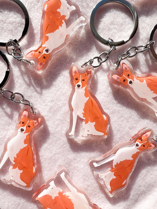Basenji Keychain