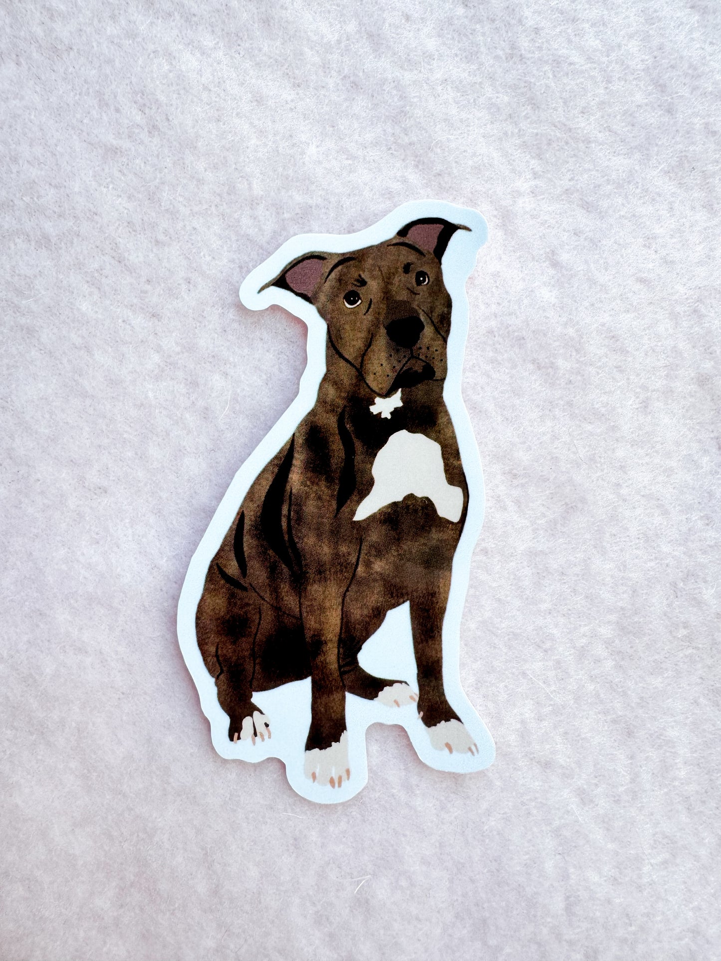 Pit Bull (brindle), Staffy (brindle) Sticker