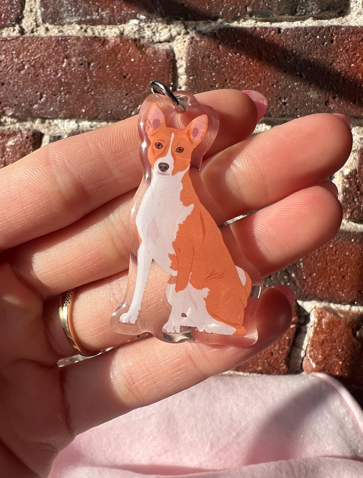 Basenji Keychain