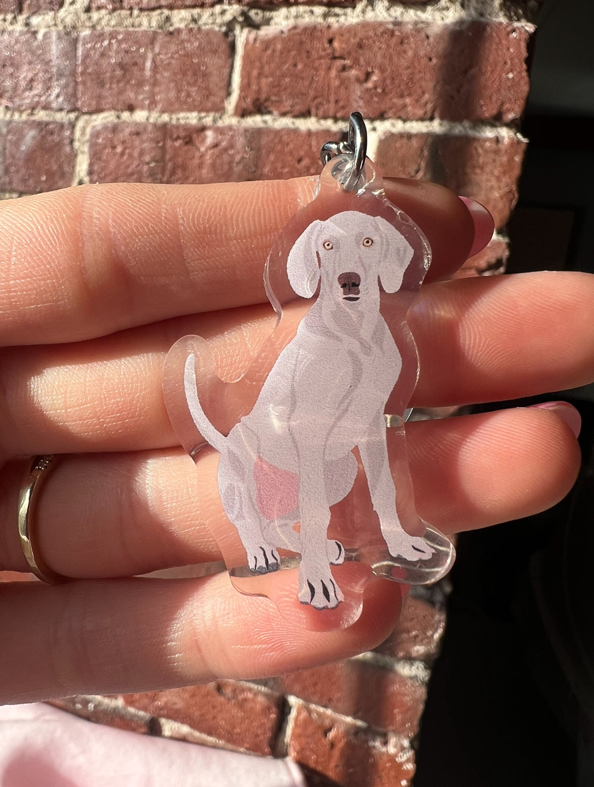 Weimaraner Keychain
