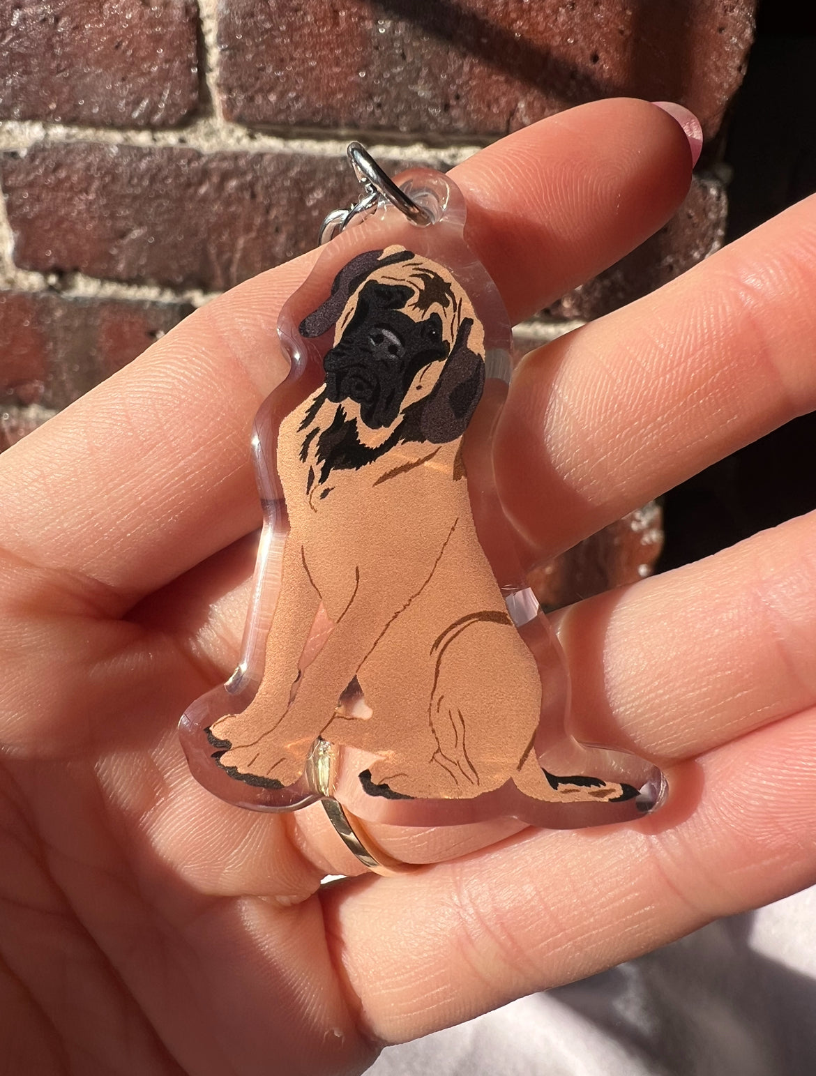 English Mastiff Keychain