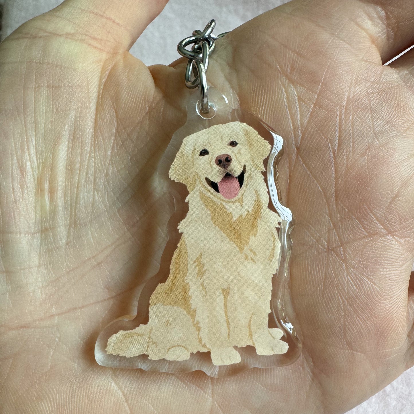 Golden Retriever Keychain