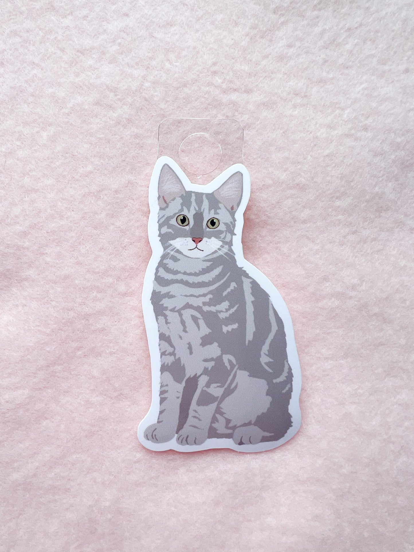Tabby (gray) Sticker