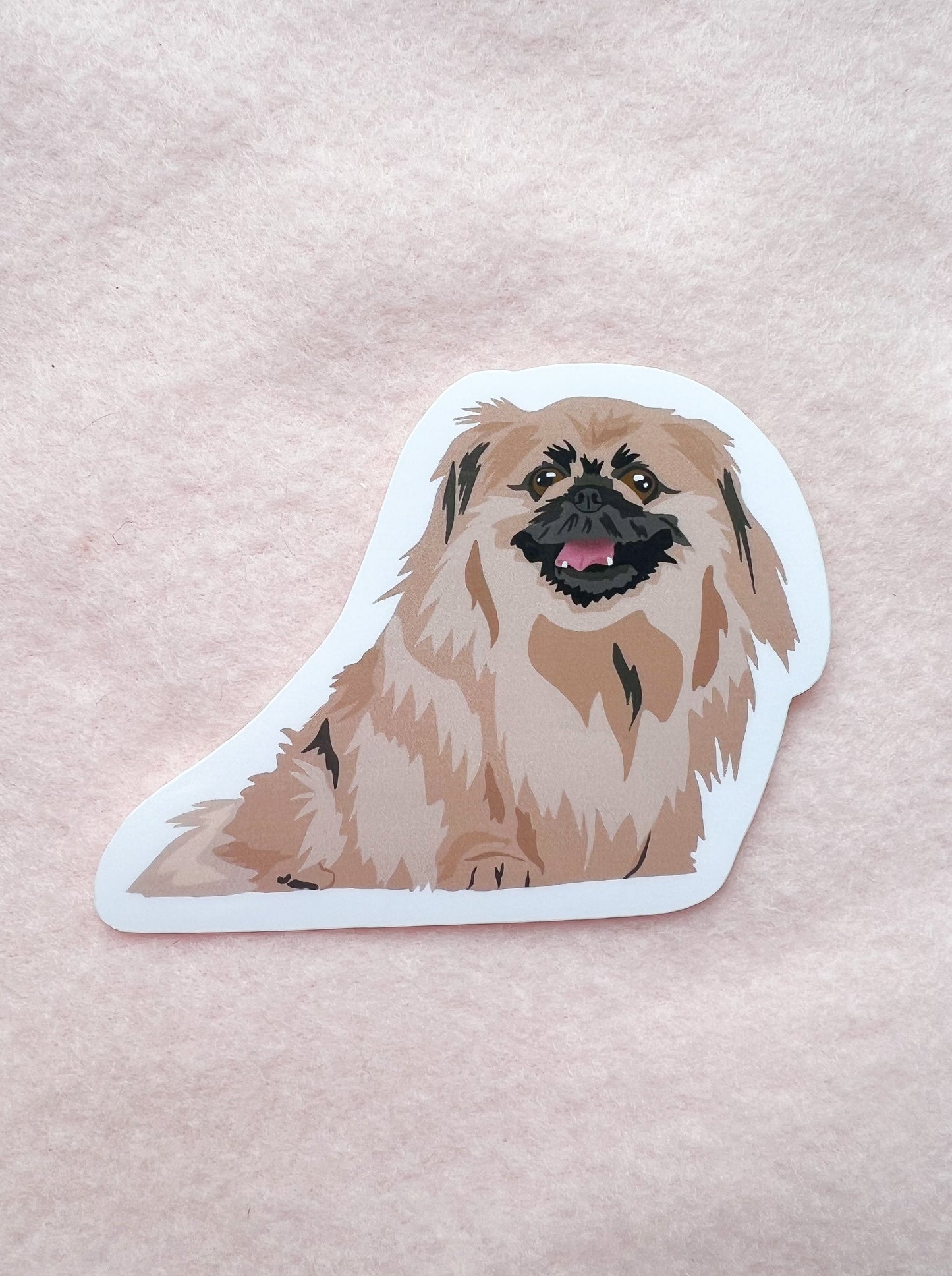 Pekingese, Tibetan Spaniel Sticker