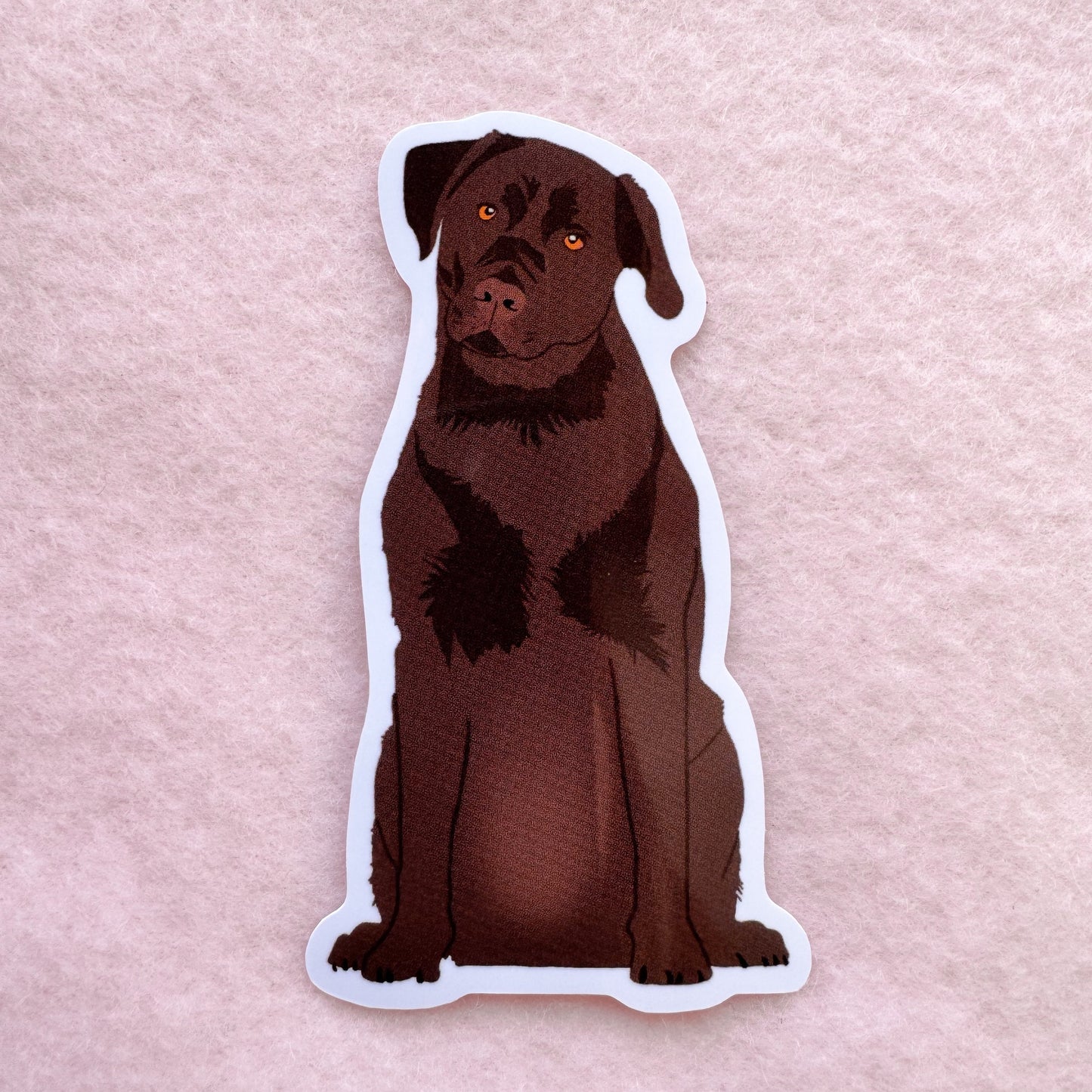 Labrador Retriever (chocolate) Sticker