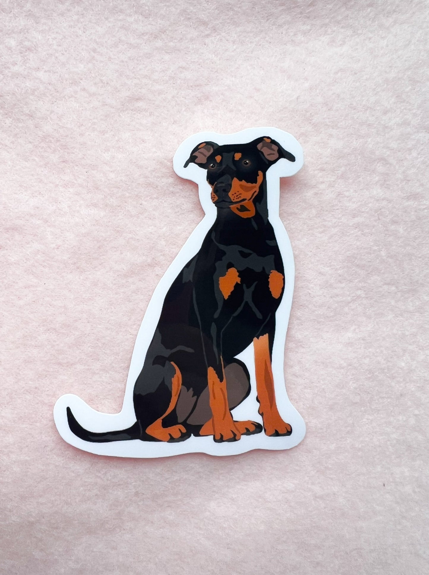 Miniature Pincher, Manchester Terrier Sticker