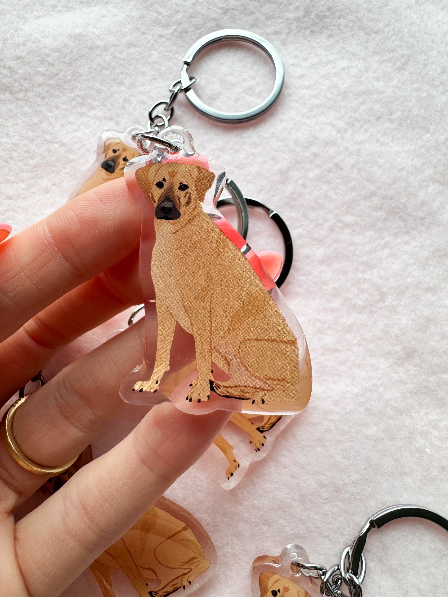 Black Mouth Cur Keychain