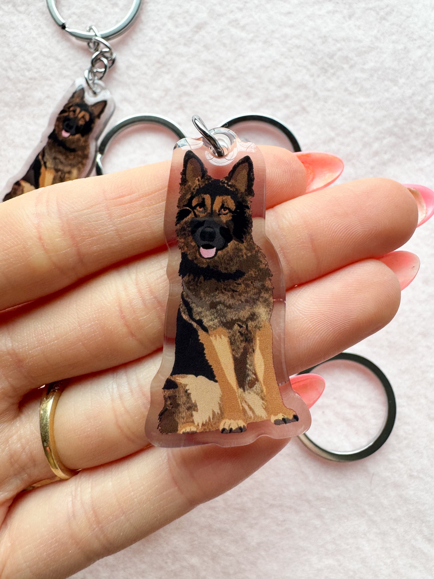 German Shepherd (sable) Keychain