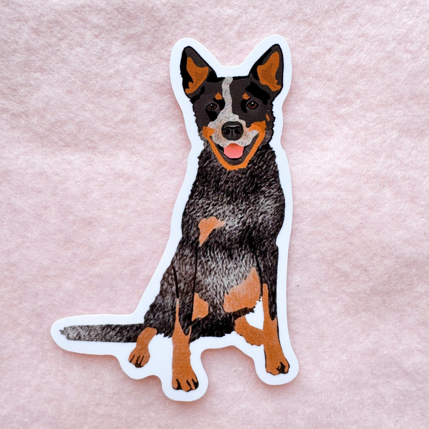 Heeler (blue), Cattle dog (blue) Sticker