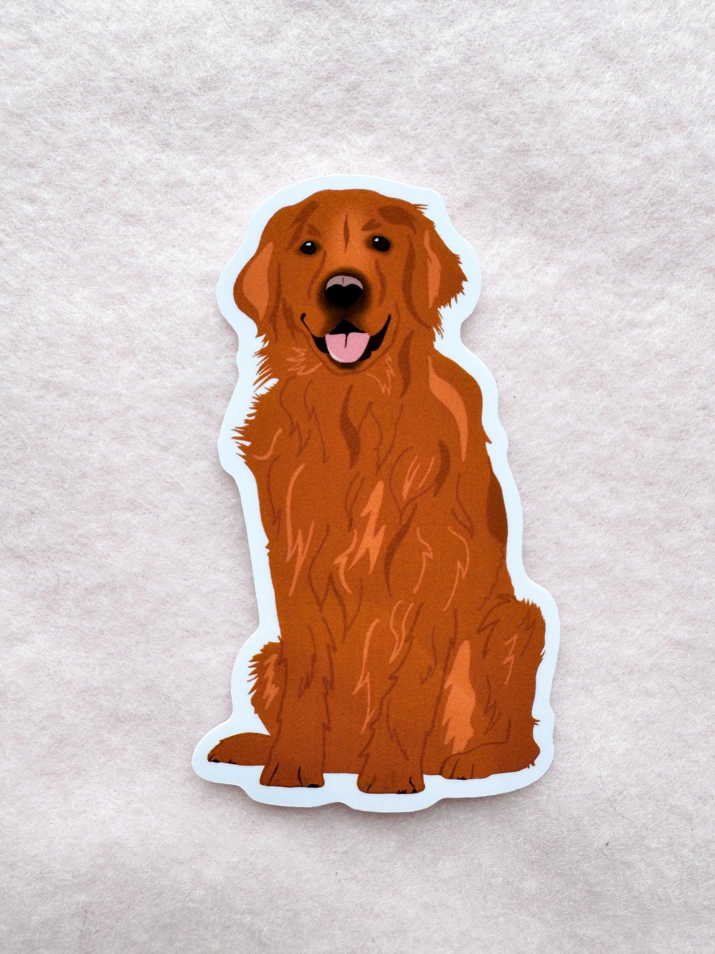 Golden Retriever (red/copper) Sticker