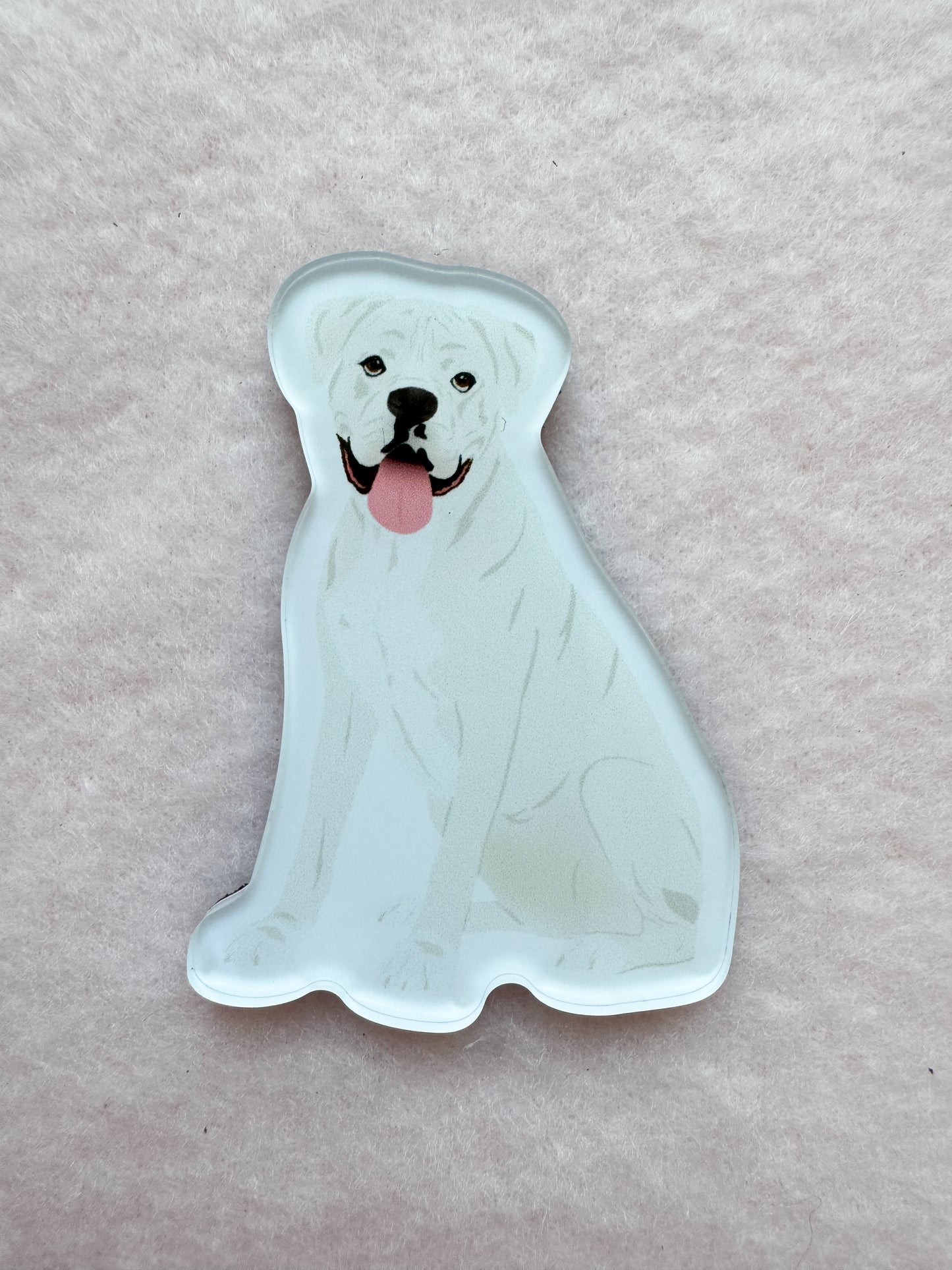 Boxer (white) Magnet