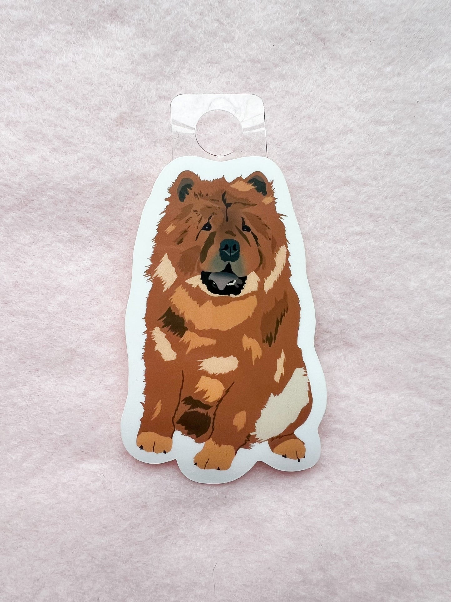 Chow Chow (red) Sticker
