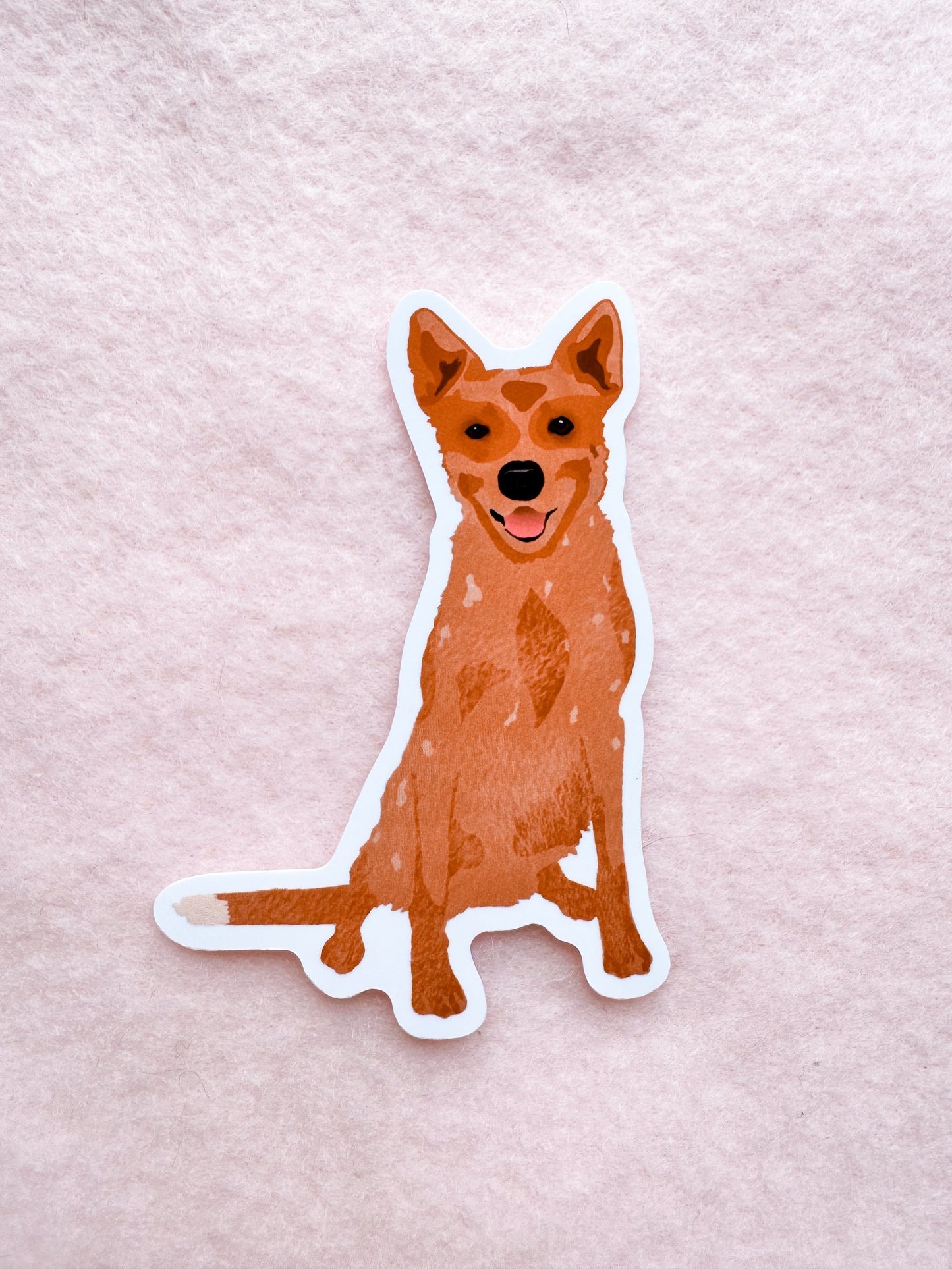 Heeler (red), Cattle dog (red) Sticker