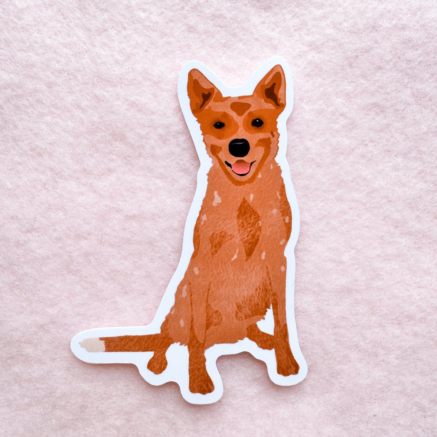Heeler (red), Cattle dog (red) Sticker