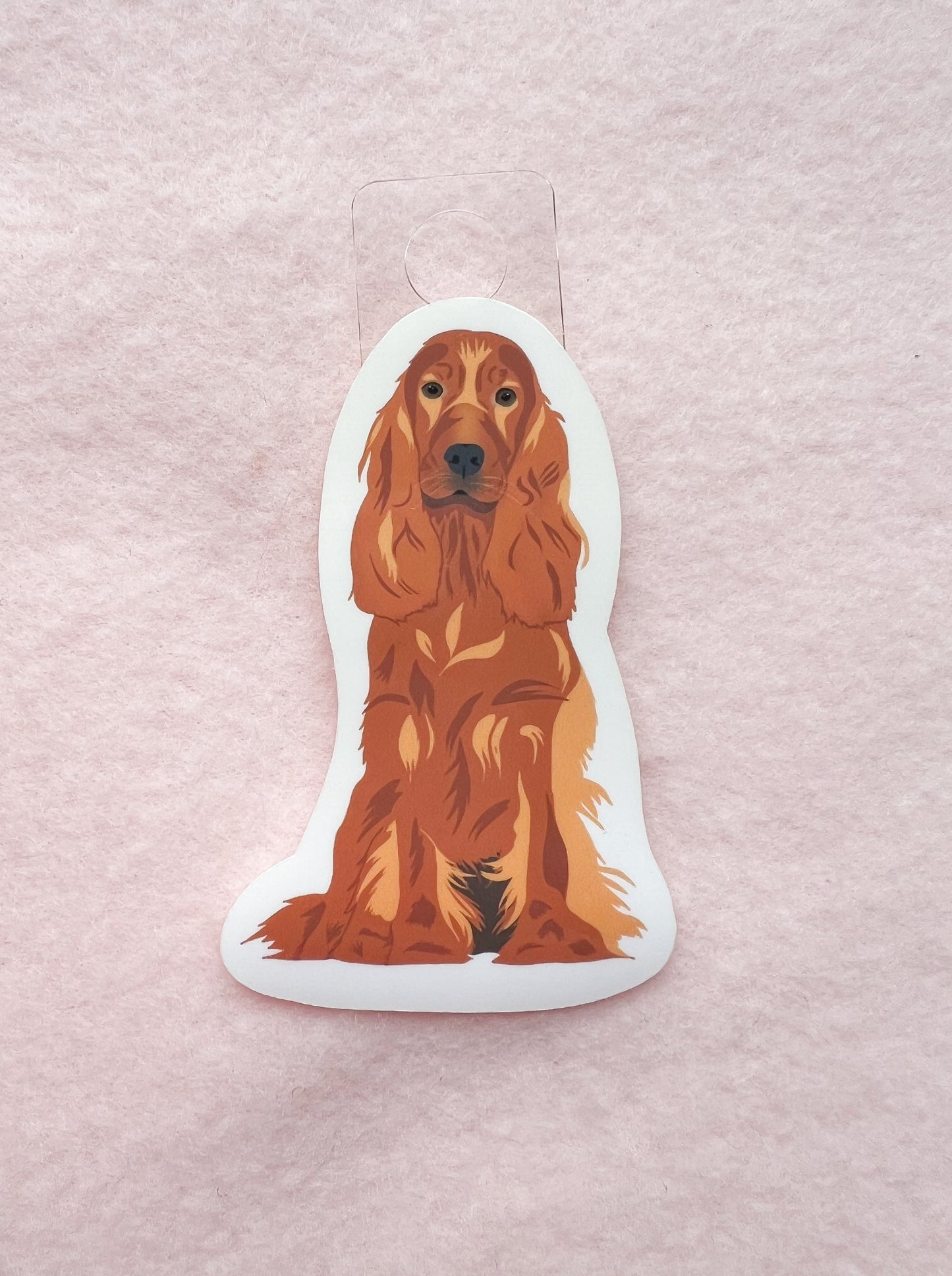 English Cocker Spaniel (red) Sticker