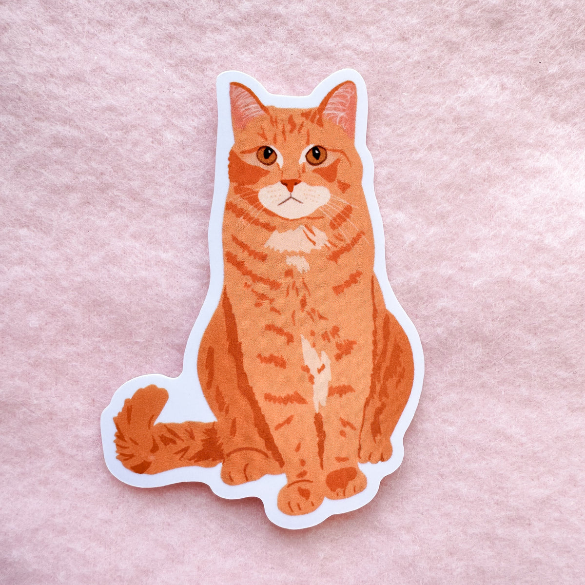 Orange Tabby Sticker