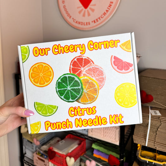 Citrus Coaster Beginner Punch Needle Kit