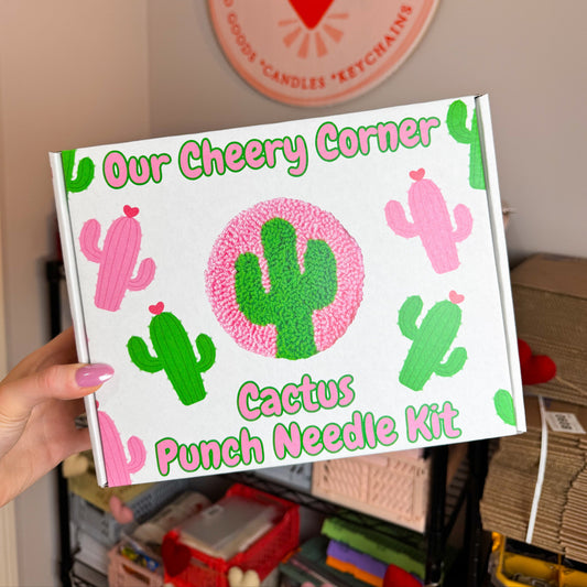 Cactus Coaster Beginner Punch Needle Kit