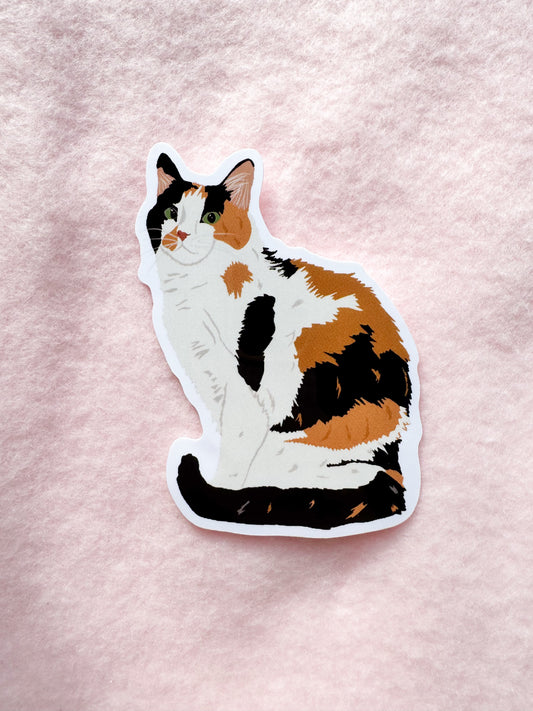 Calico Cat Sticker