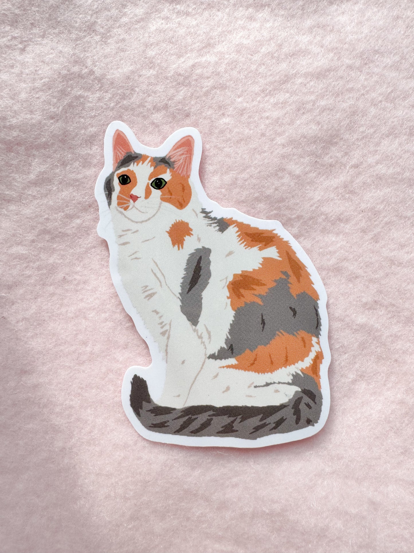 Calico (Dilute) Cat Sticker