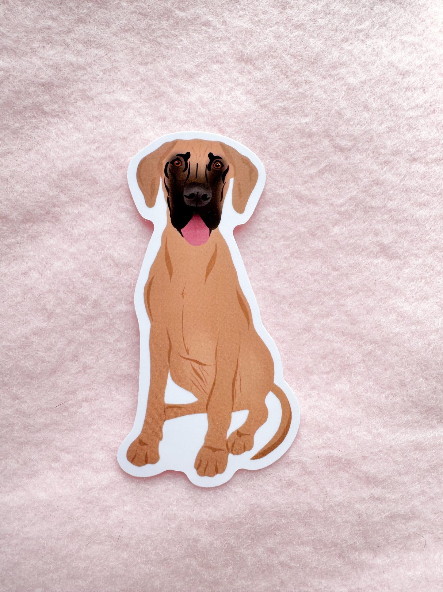 Great Dane (tan) Sticker