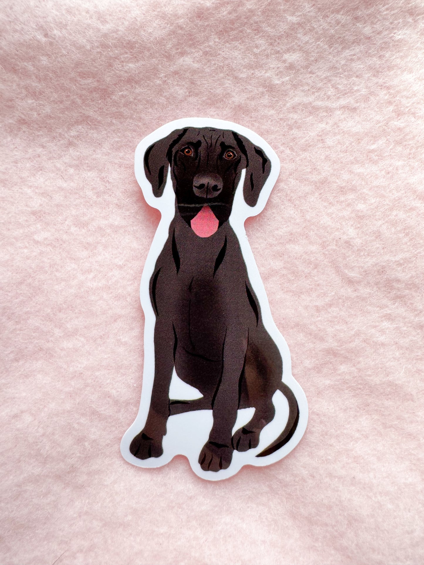 Great Dane (black) Sticker