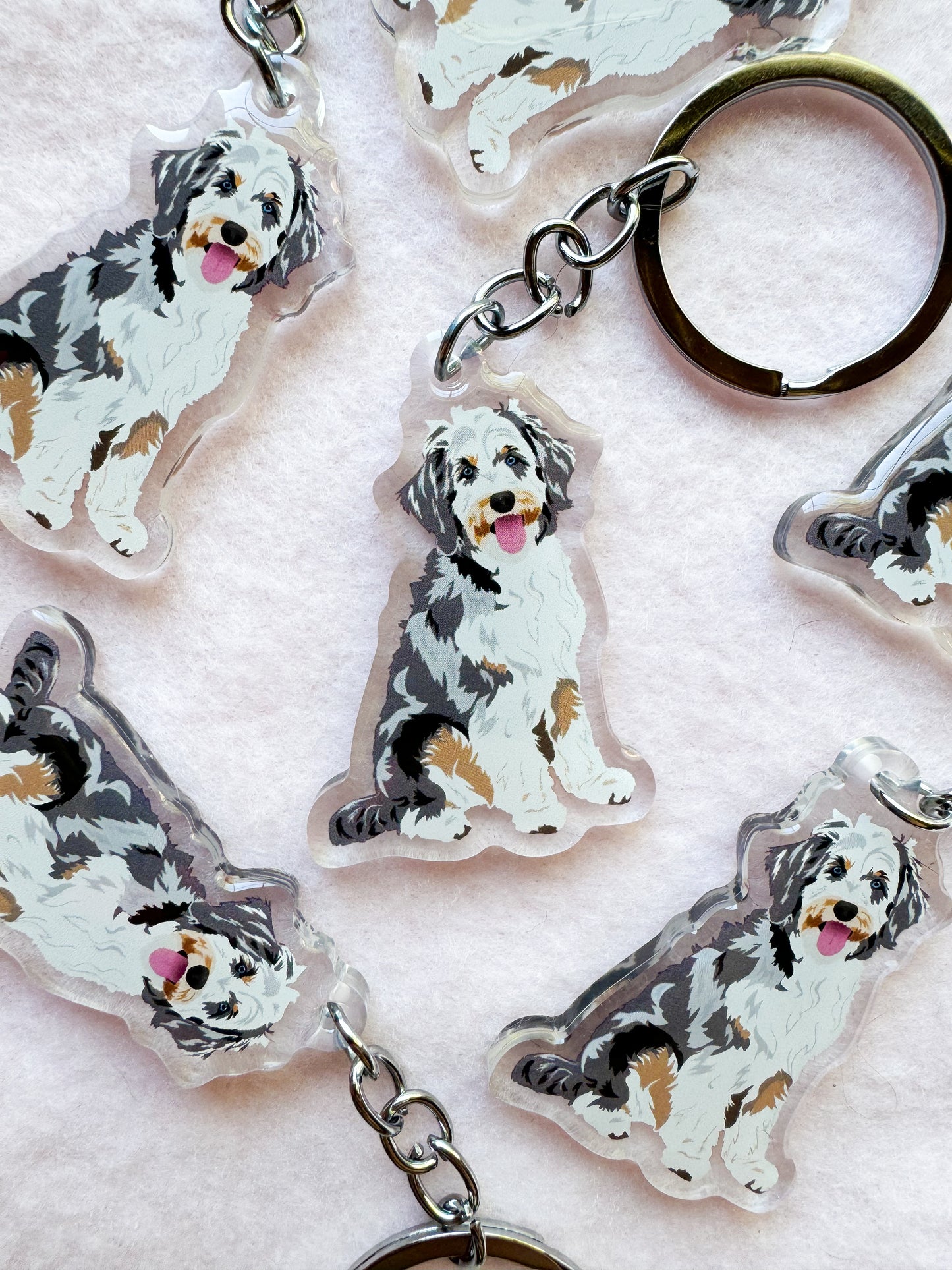 Aussiedoodle Keychain