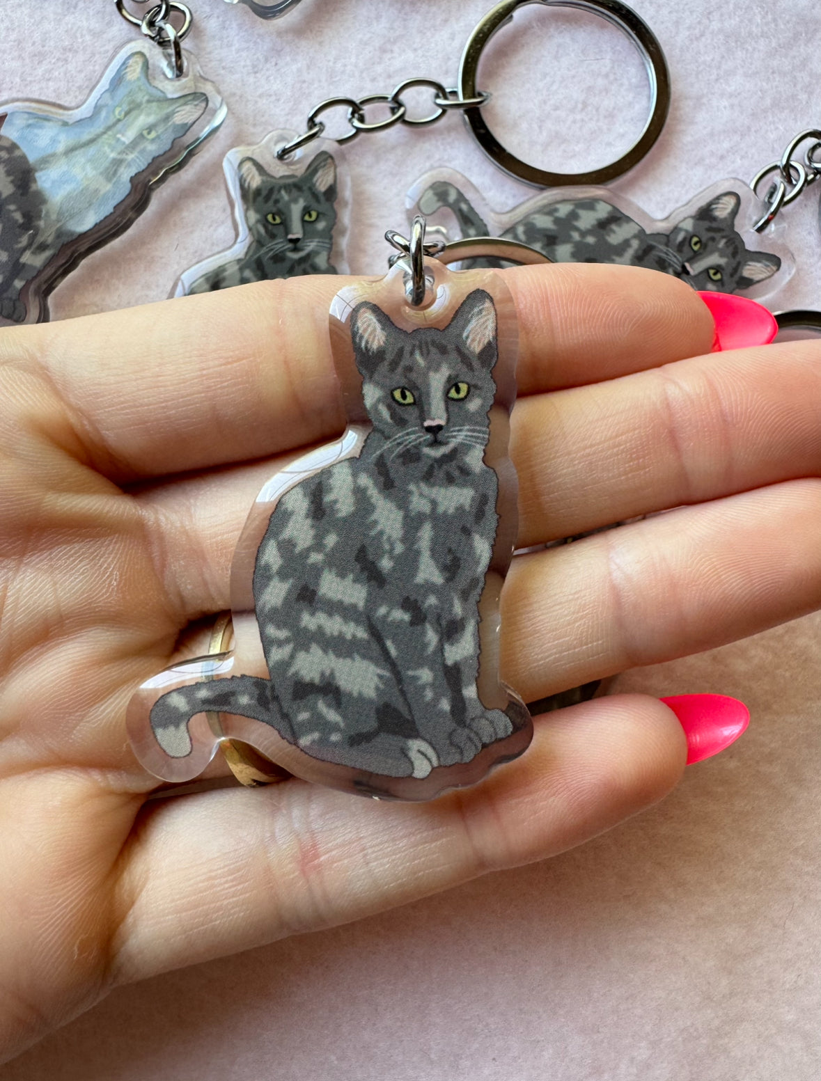 Dilute Tortoiseshell Keychain