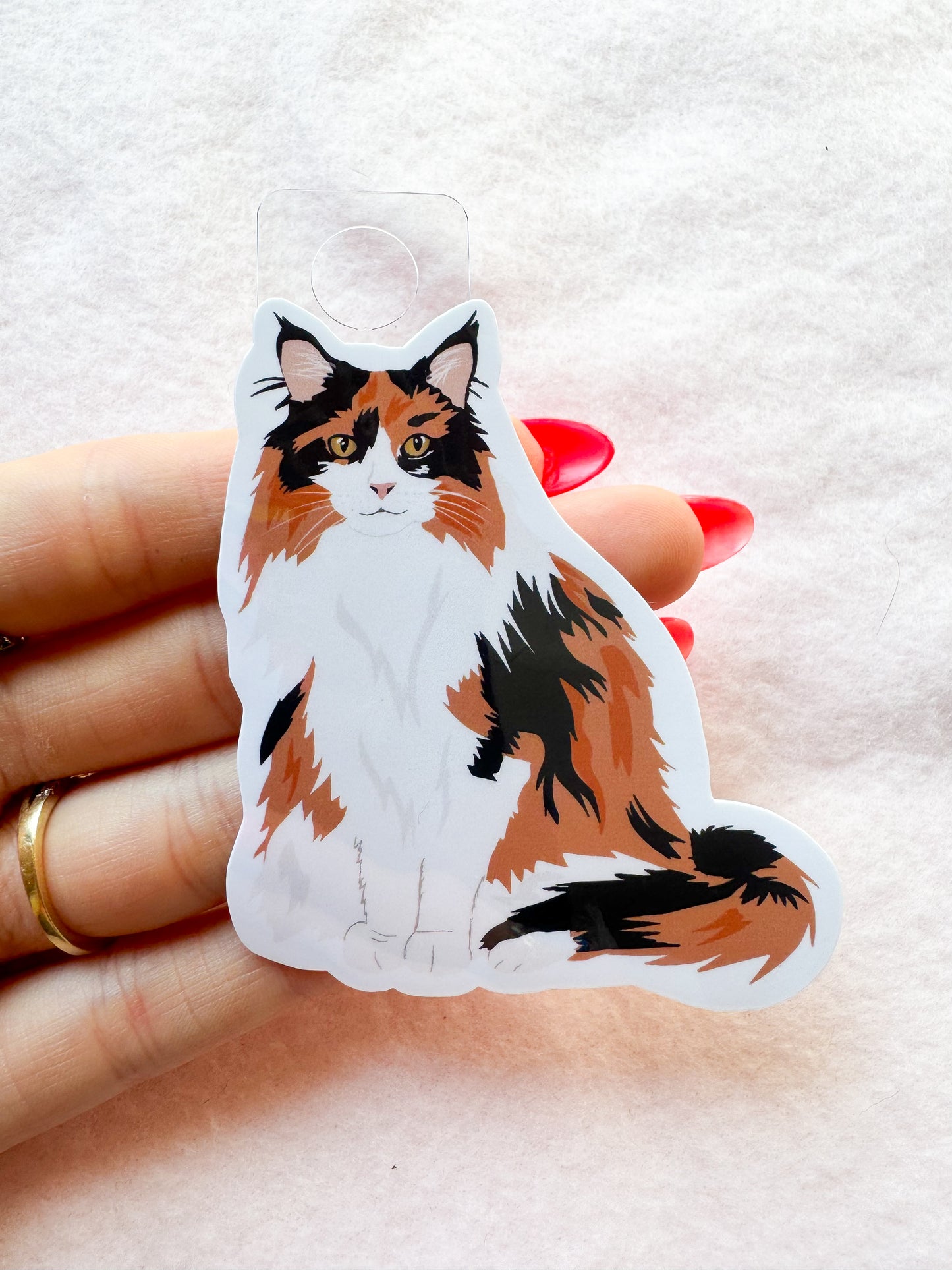 Calico (long haired) Sticker