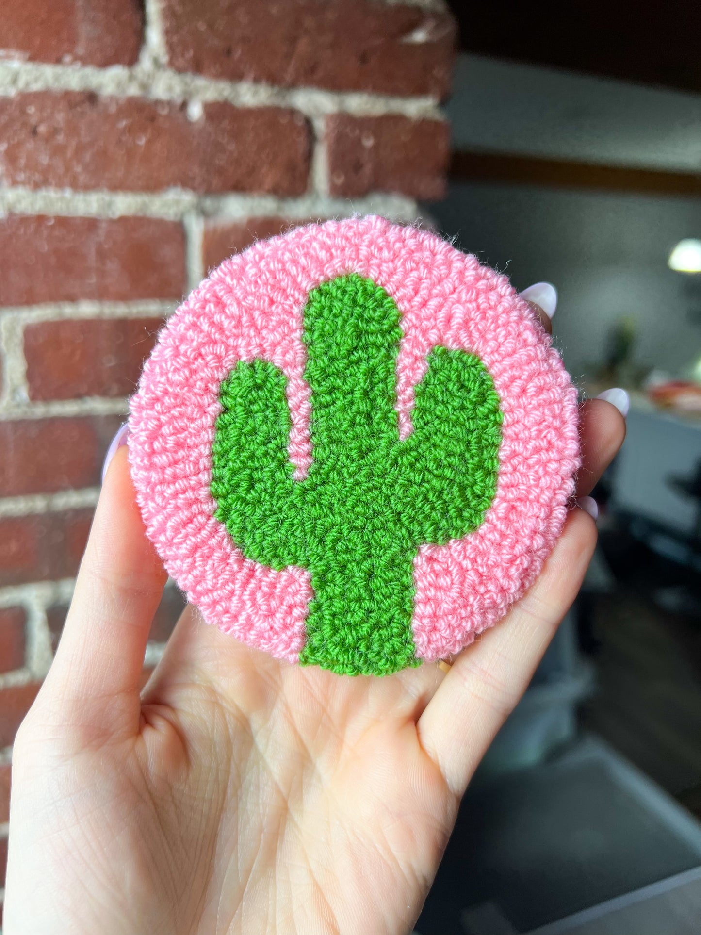 Cactus Coaster Beginner Punch Needle Kit