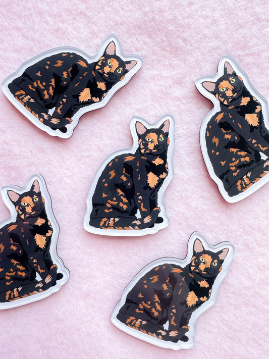 Tortoiseshell Cat Magnet