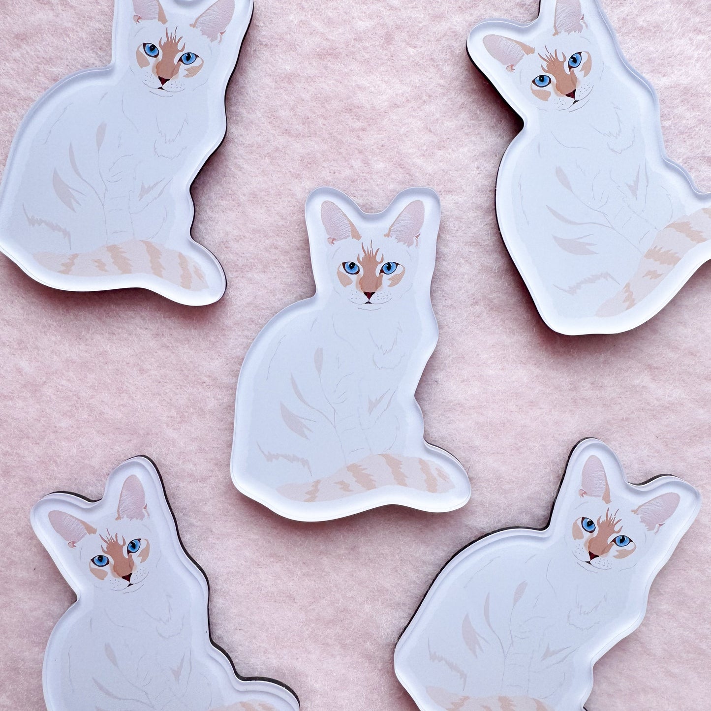 Flame Point Siamese Magnet