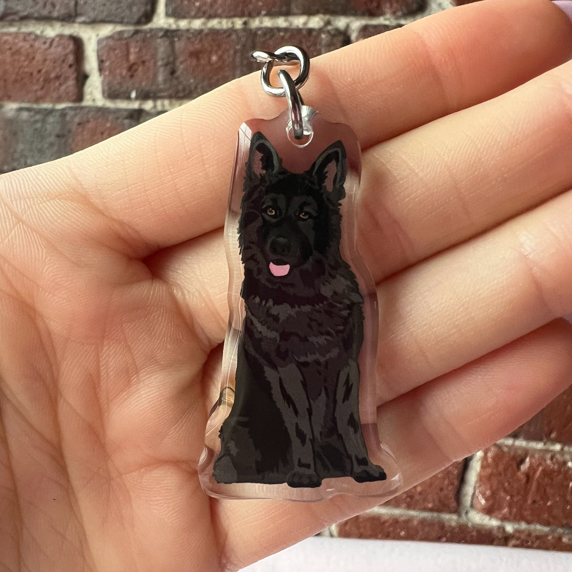 German Shepherd (black) Keychain